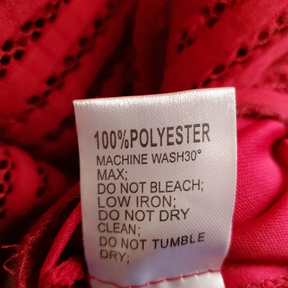 Flower by Charm's Paris Red Striped Mesh Mini Dress - Picture 6 of 8